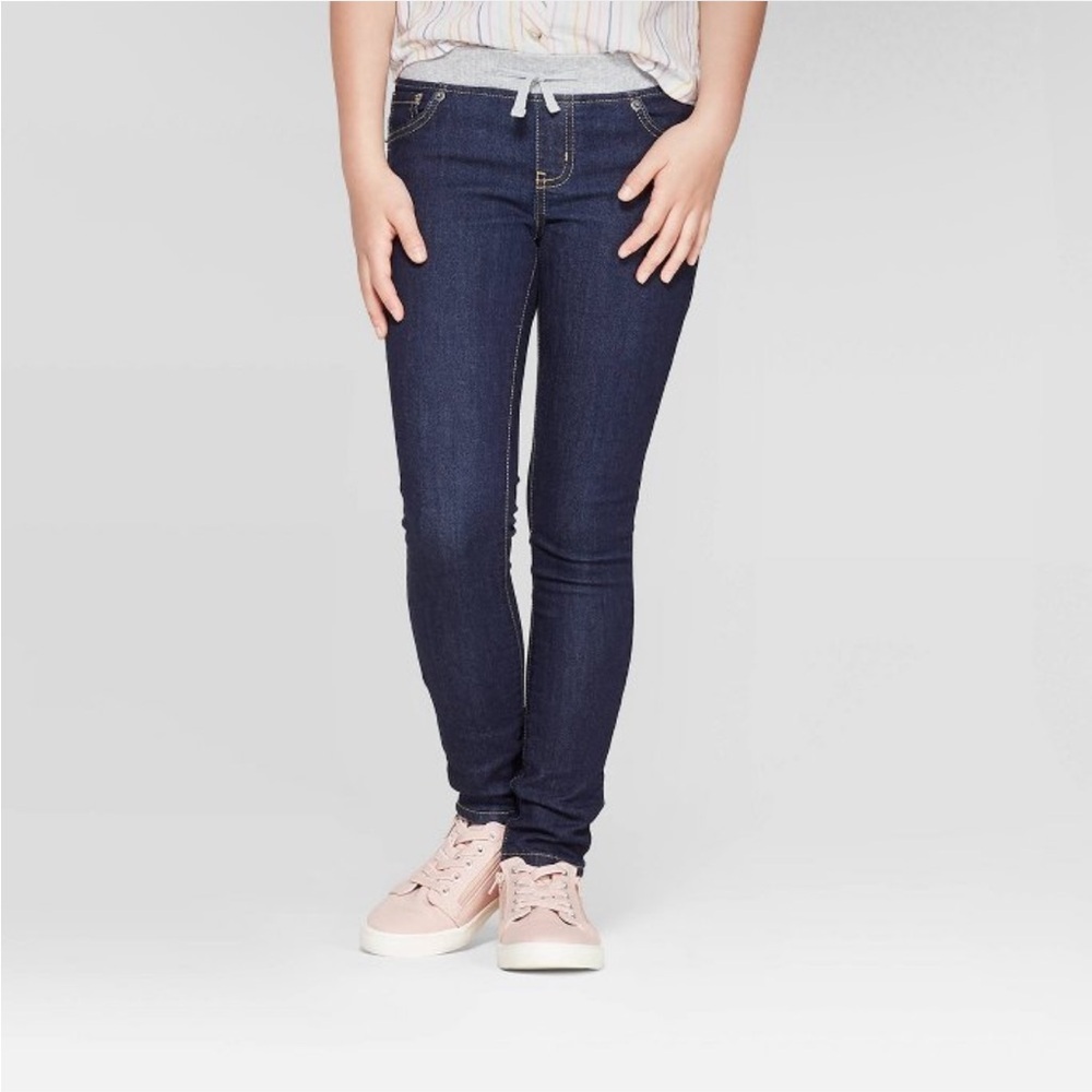 Girl’s Dark Blue Jeans